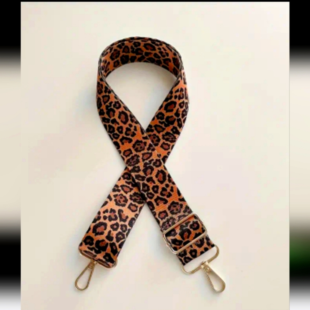 Leopard Print Bag Strap